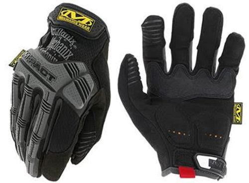 Mechanix Wear M-Pact Black/Grey Gloves - Large 10 Pack