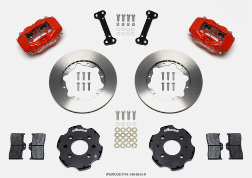 Wilwood Forged Dynalite Front Hat Kit 11.00in Red Integra/Civic w/Fac.240mm Rtr