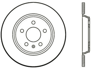 StopTech Power Slot 09-10 Audi A4/A4 Quattro / 08-10 A5 / 10 S4 Rear Right Drilled Rotor