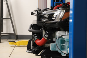 GrimmSpeed 2015+ Subaru STI Front Mount Intercooler Kit Black Powder Core / Red Pipe