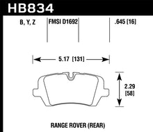 Hawk 13-16 Land Rover Range Rover / 14-16 Land Rover Range Rover Sport LTS Street Rear Brake Pad