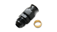 Vibrant -6AN Male to 3/8in Tube Adapter Fittings with Brass Olive Insert