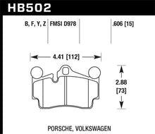 Hawk 2007-2014 Audi Q7 Premium HPS 5.0 Rear Brake Pads