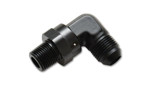 Vibrant -4AN to 1/4in NPT Male Swivel 90 Degree Adapter Fitting