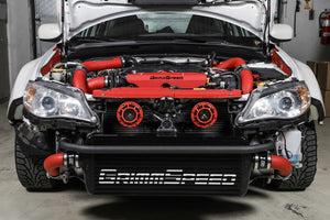 GrimmSpeed 2008-2014 Subaru WRX Front Mount Intercooler Kit Black Core / Red Pipe