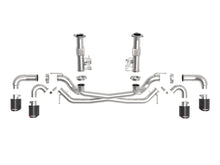 aFe MACH Force-Xp 3in to 2-1/2in 304SS Cat-Back (No Muff.) 2020 Chevy Corvette 6.2L - Carbon Tip