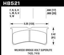 Hawk Wilwood Superlite 4/6 Forged DTC-60 Race Brake Pads