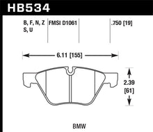 Hawk 09-11 BMW Z4 / 04-05 525I / 08-11 128I / 06 325I/325XI / 07 328I/328XI HPS Street Front Brake P