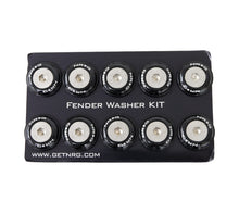 NRG Fender Washer Kit w/Rivets For Plastic (Black) - Set of 10