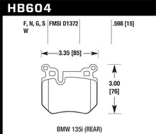 Hawk BMW 135i HP+ Street Rear Brake Pads