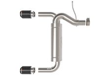 aFe Vulcan 3in 304 SS Axle-Back Exhaust 2021 Ford Bronco L4-2.3L (t)/V6-2.7L (tt) w/ Carbon Tips