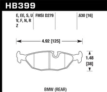 Hawk 84-4/91 BMW 325 (E30) HT-10 Rear Race Pads (NOT FOR STREET USE)
