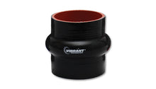 Vibrant 4 Ply Reinforced Silicone Hump Hose Connector - 4in I.D. x 3in long (BLACK)