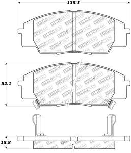 StopTech Street Touring 00-09 S2000/06+ Civic Si Front Brake Pads