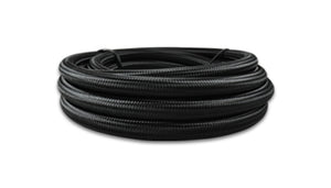Vibrant -8 AN Black Nylon Braided Flex Hose (5 foot roll)