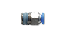 Vibrant Male Straight Pneumatic Vacuum Fitting (1/4in NPT Thread) - for 1/4in (6mm) OD tubing
