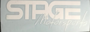 Stage Motorsports Supporter Decal